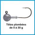 Tête plombée 0 - 30g