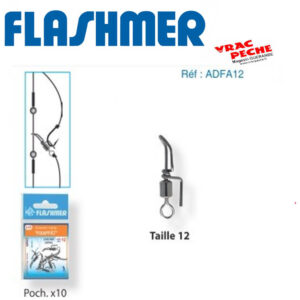 Rolling fix appats cascade swivel flashmer