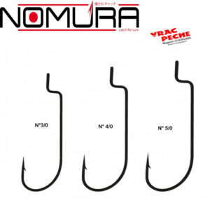 Sachet hameçons O'Shaugnessy worm ringed  nomura