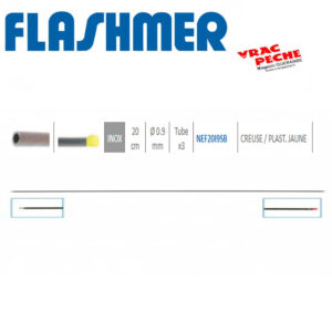 Aiguille a vers fragile 20 cm 9 mm pointe jaune plastique flashmer