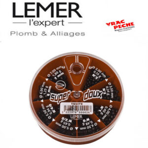 boite 6 cases plombs super doux Gros ( truite) lemer