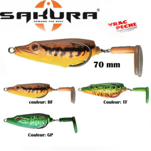 Leurre Bubble frog g 70 mm sakura