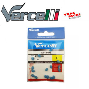 Sachet  perles molles ovales BLEUES vercelli