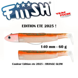 Combo DEEP Black minnow 140 mm  60 g N 4 Fiiish couleur ORANGE GLOW