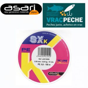 bobine 3000 mTresse x8 VERTE 30/100 29 KG ASARI