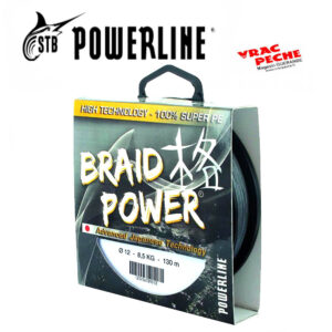 Tresse Braid power Gris 130 m powerline