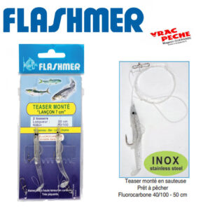 Pochette 2 x teasers montés lançon 70 mm flashmer