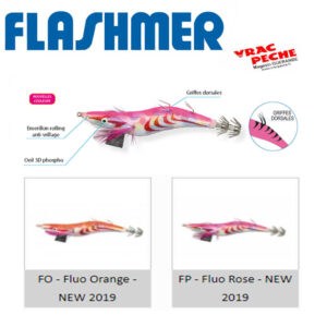 Turlutte Multigripp plombée  9cm  flashmer