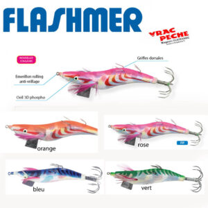 Turlutte Mutigripp plombée grand panier 9cm  flashmer