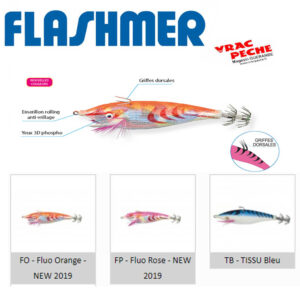 Turlutte Mutigripp Semi flottante 10 cm  flashmer