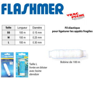 elastique ligature appats flashmer