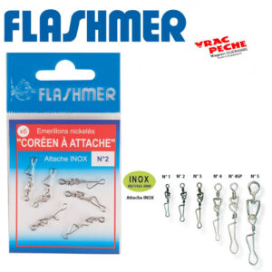 emerillon coreen attache nickelé flashmer