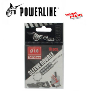 pochette sleeves doubles black nickel x10  powerline