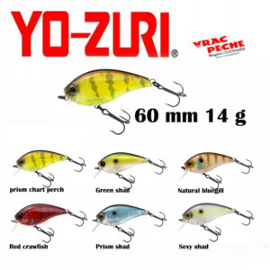 3DB crank 1.5 squarebill 60 mm floating YO-ZURI