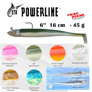 Leurre GTS 6'' 16 cm 45 g  powerline