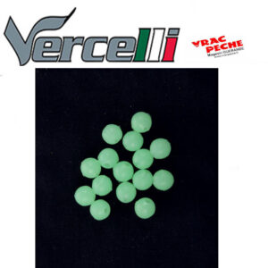 Sachet  perles DURES Rondes VERTES PHOSPHOS vercelli