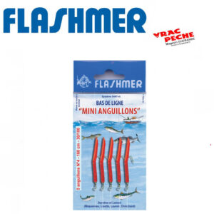 Bas de ligne mini anguillons rouge n 4 flashmer