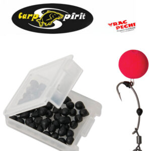 Hook ring stops noirs medium x 50 qt  carpspirit