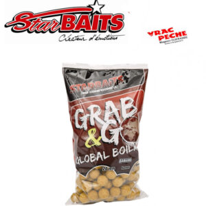Bouillettes GRAB&GO global boilies Banane cream Starbait