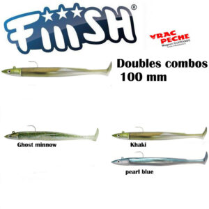 Kit 2 crazy paddle tail 100 mm fiiish