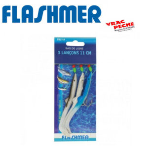 Bas de ligne 3 lancons 11 cm flashmer