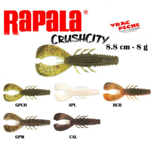 leurre Cleanup craw Crushcity  8.8c  RAPALA