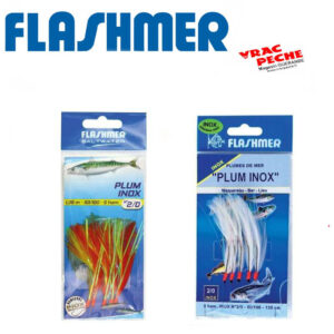 Plumes INOX  flashmer 5 hamecons