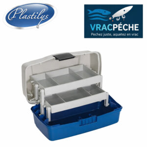 Boite a peche modele M 2 plateaux vert/noir plastilys