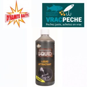 Liquid attractant PEPPERED SQUID 500 ml dynamit bait