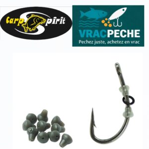 D-RIG RING STOPS KHAKI X10 PCS CARPSPIRIT