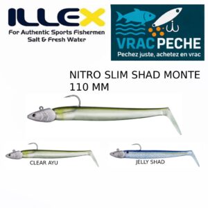 LEURRE NITRO SLIM  SHAD 110 MM MONTE