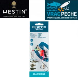 Montage SURFCASTING SURF RIG 1/0 RED/PEARL KINETIC