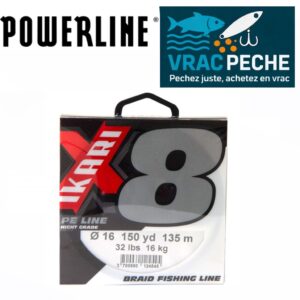 Tresse Ikari 8X GRISE powerline 135 m