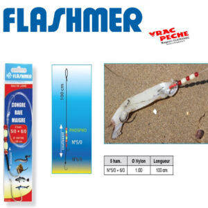 Bas de ligne congre raie maigre flashmer