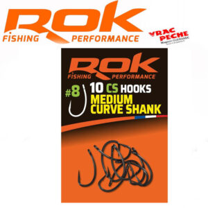 10 hamecons CS medium curve shank Rok