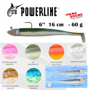 Leurre GTS 6'' 16 cm 60 g  powerline
