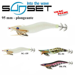 Leurre a seiche sunsquid Bad gambas 95 mm sunset