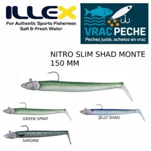 LEURRE NITRO SLIM  SHAD 150 MM MONTE
