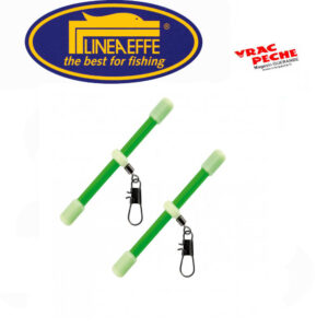Sachet 2 anti tangle droit  fluo vert 5cm