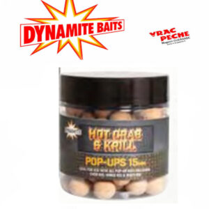 Pop up Hot crab et krill 15 mm dynamit bait
