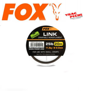 Link crimpable monofilament fox