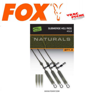 Naturals submerge heli rigs 40 lbs fox