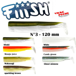 Pack 3 corps black minnow N 3 120 mm Fiiish