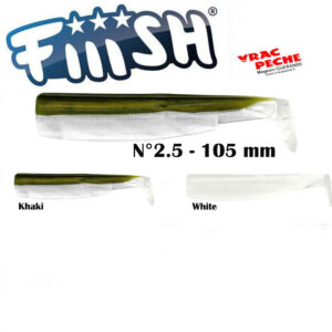 Pack 3 corps black minnow N 2.5 105 mm Fiiish