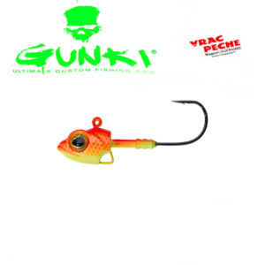 Tetes plombées Gunki G rider orange chartreuse