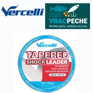 TAPERED SHOCK LEADER TRANSPARENT 15 M X10 vercelli