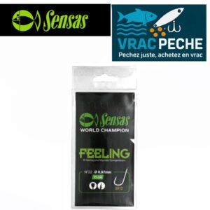 PAQUET DE 10 HAMECONS MONTES 15 CM 3012 ROUGE SENSAS